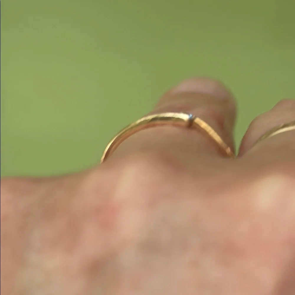 Vintage 14k Gold Ring with Diamond Accent